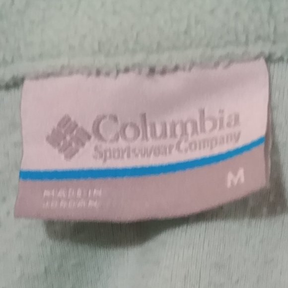 Columbia Sportswear Fleece Pullover - Mint Green - Sz. M - Picture 4 of 4